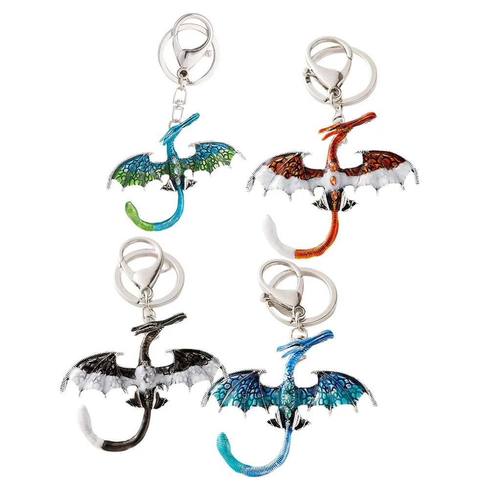 

Key Chain Small Dragon Decor Purse Hanging Metal Keychain Charms Crafts Pendant