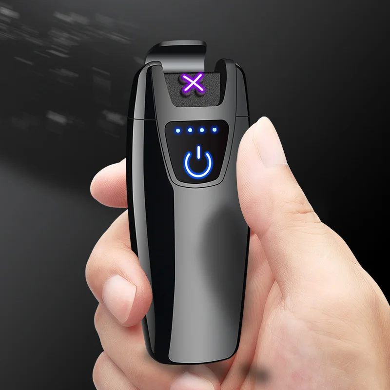 

Wf4 Touch Induced Electric Quantity Display Double Arc Charging Lighter Gift Customized Lighter