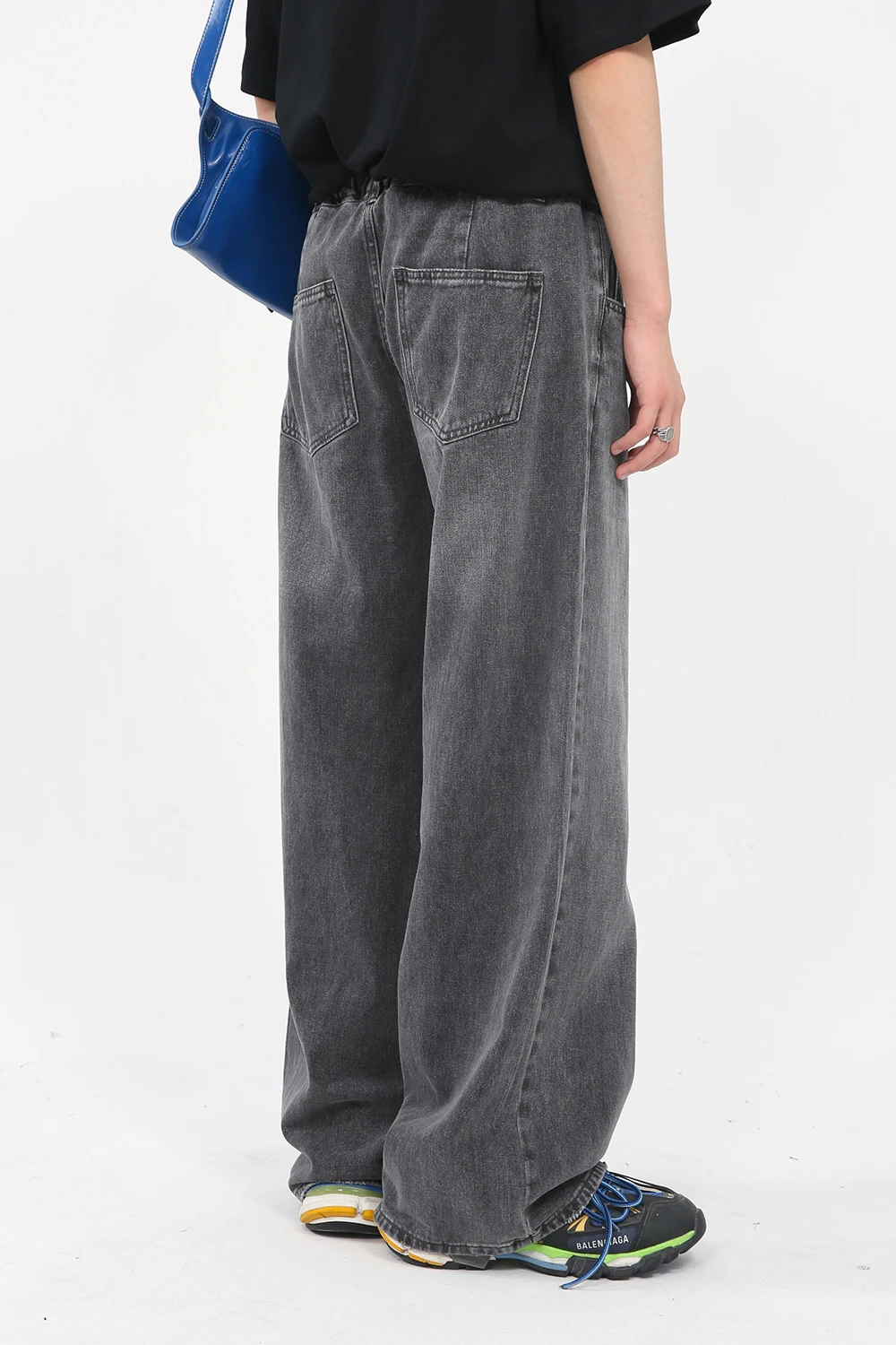 Four Seasons Men's Jeans Loose Straight Wide Leg Jeans Men's Men's Streetwear Loose Jeans Fashion Brand Men's Ins Hot Sale pants