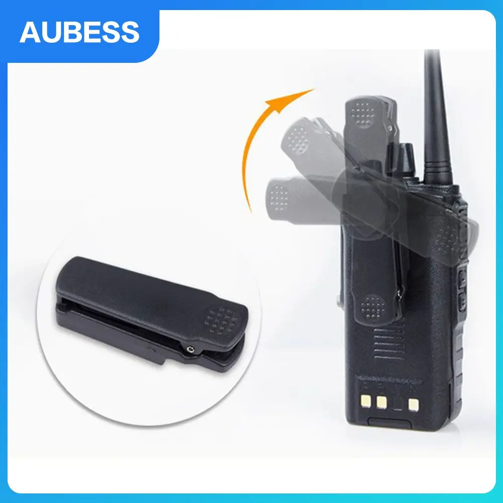 

Protable Suitable For Baofeng A58 Back Clip Waterproof Intercom Rear Clip Portable Durable Intercom Waist Clip Black Handstand
