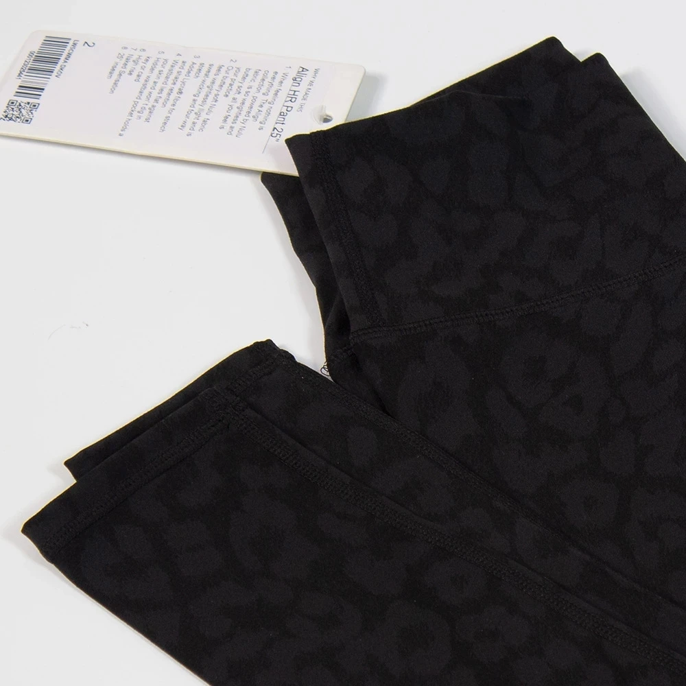 Luluwomen Leopard Print Fitness Yoga Pants Gym Sports Running High Waist Tight Butt Lift Quick Dry Breathable Leggings Custom