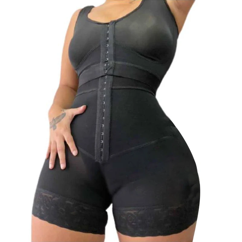 Fajas Colombian Girdle Waist Trainer Double Compression BBL Shorts Tummy Control Sheath Slimming Flat Stomach Modeling Belt