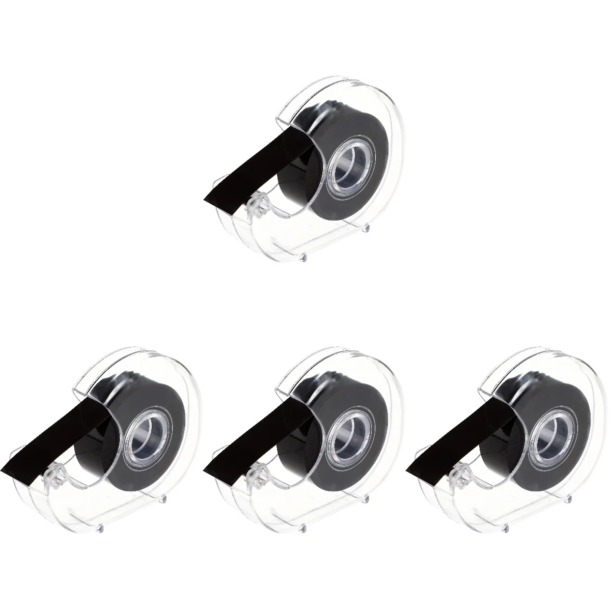

4 Rolls Magnetic Tape Duct Clear Adhesive Daily Necessities Whiteboards Self-adhesive Strips Bendable Projects Office