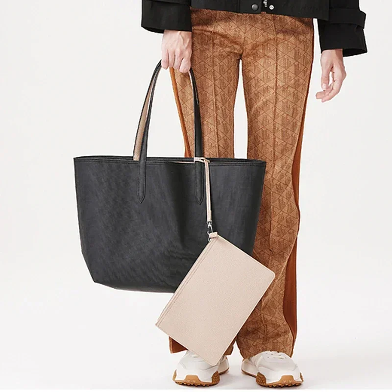 Женская двухсторонняя сумка вместительный кошелек из ПВХ дорожные дамские