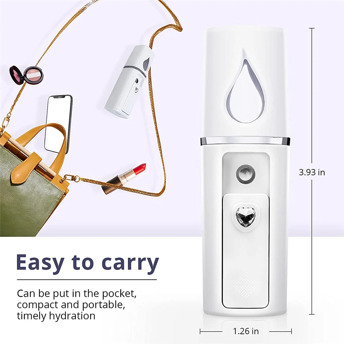 2X портативный Nano Facial Mister мини-отпариватель для лица с распылением наращивания