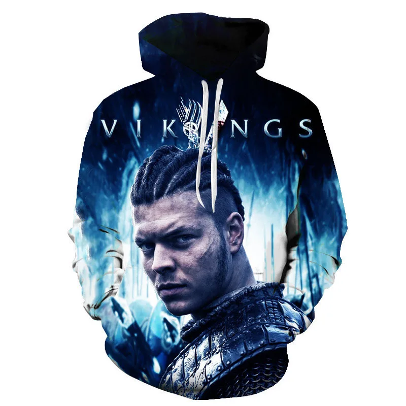 

Новинка, толстовки Vikings с 3D принтом, Свитшот из сериала TV, Толстовка Оверсайз, пуловер с капюшоном Ragnar Lothbrok, уличная одежда, топы, пальто для м...