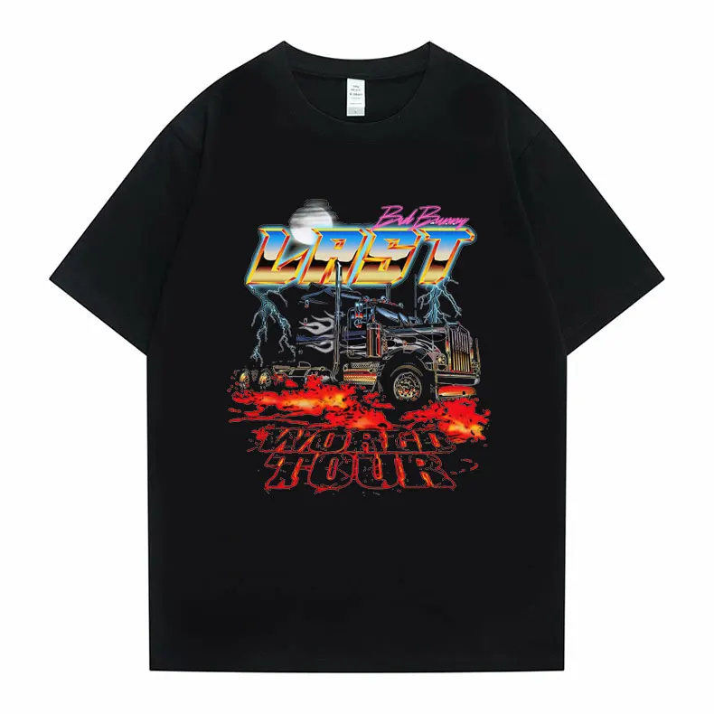 

Bad Bunny Man Vintage Hip Hop T-shirt Tops Fashion Original Men Women Tee Shirt El Ultimo Tour Del Mundo Graphic Print Tshirt