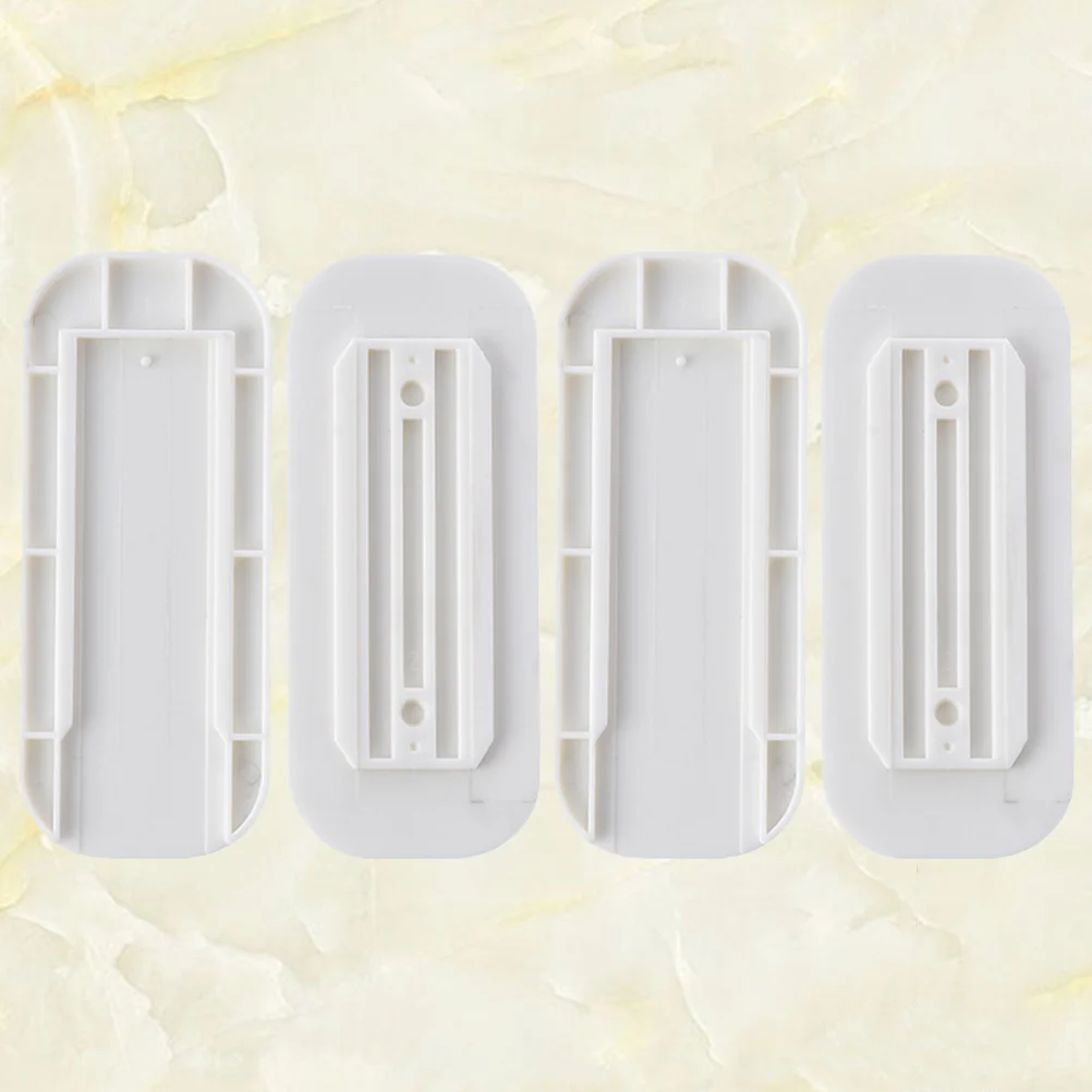 

2 Sets Adhesive Remote Holder Wall Mounted Buckle Routers No Punching Sticky Power Strip Combination Hook