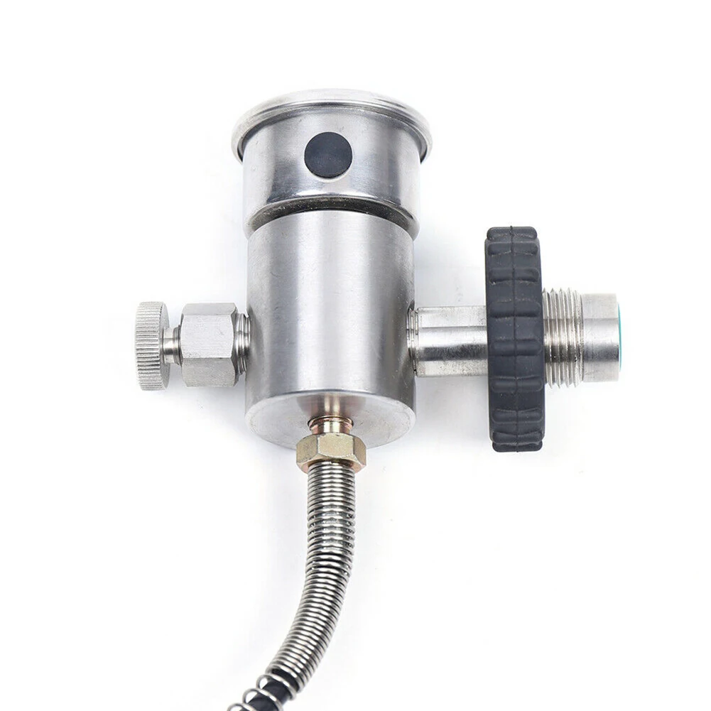 

Valve Regulator PCP Air Tank 24\" Full Spring Tube 4500Psi 8MM Hose Accessories Disconnect Hose G5/8 Round Head