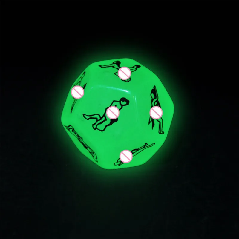 

12&6 Sides Exotic Toys Luminous Sex Dice Toys for Couples Adults Games Romance Love Hunour Flirting Erotic Adult 18 Sexy Shop