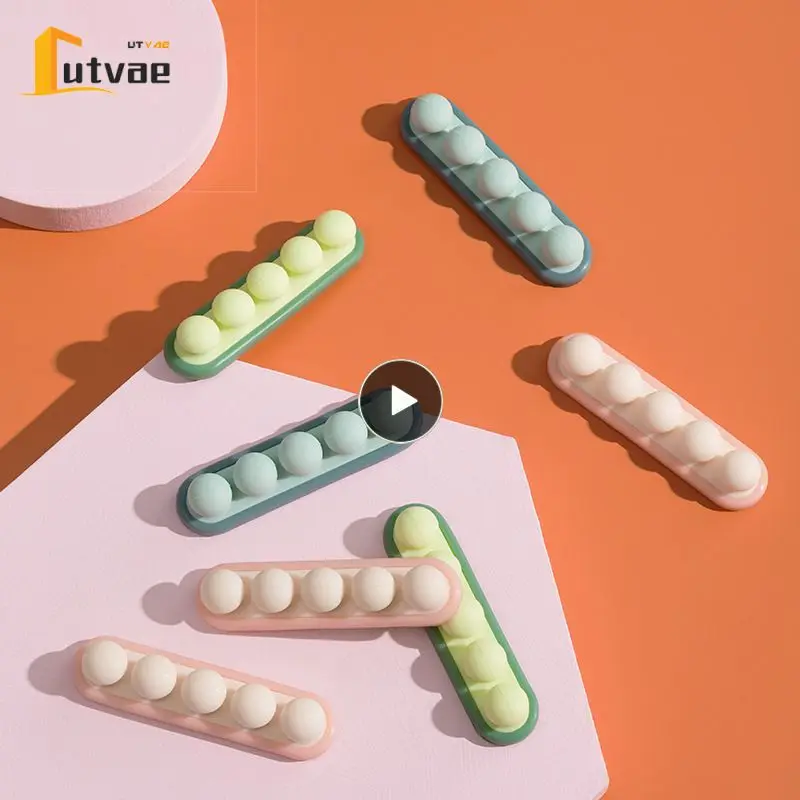 

Silicone USB Cable Organizer Cable Winder Desktop Tidy Management Clips Cable Holder for Mouse Headphone Wire Organizer