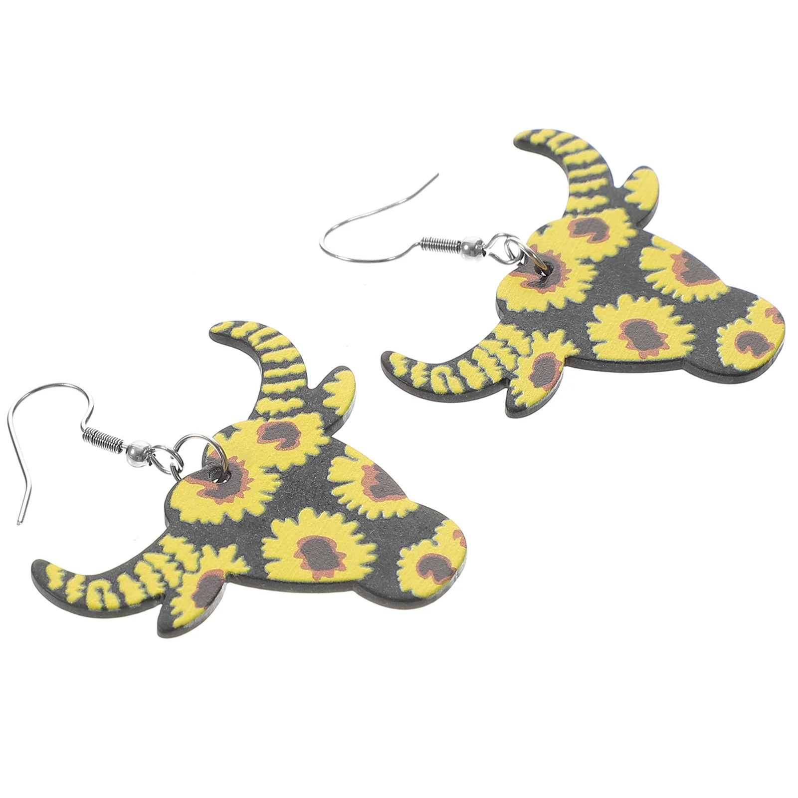 

1 Pair Drop Earrings Personalized Cow Head Earrings Unique Hook Earrings Fashionable Ear Decoration Women Dangle Earrings