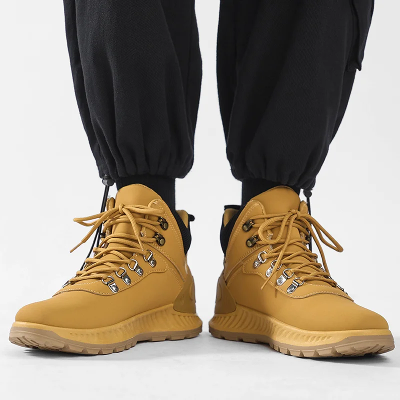 GR-YZ70 WATERPROOF SNOW WALKING SHOES MEN'S HUNTING BOOTS TACTICAL SHOES DESERT COMBAT ANKLE LEATHER MOUNTAINEERING SHOES