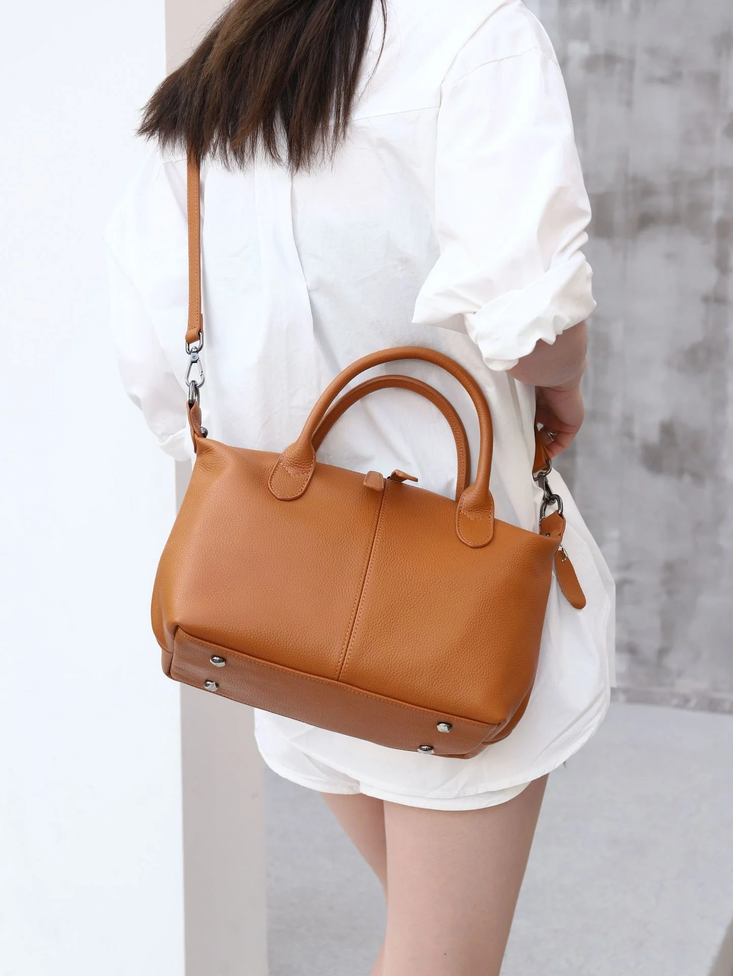 

high quality luxury brand 2023 New style cowhide women's messenger leather bag