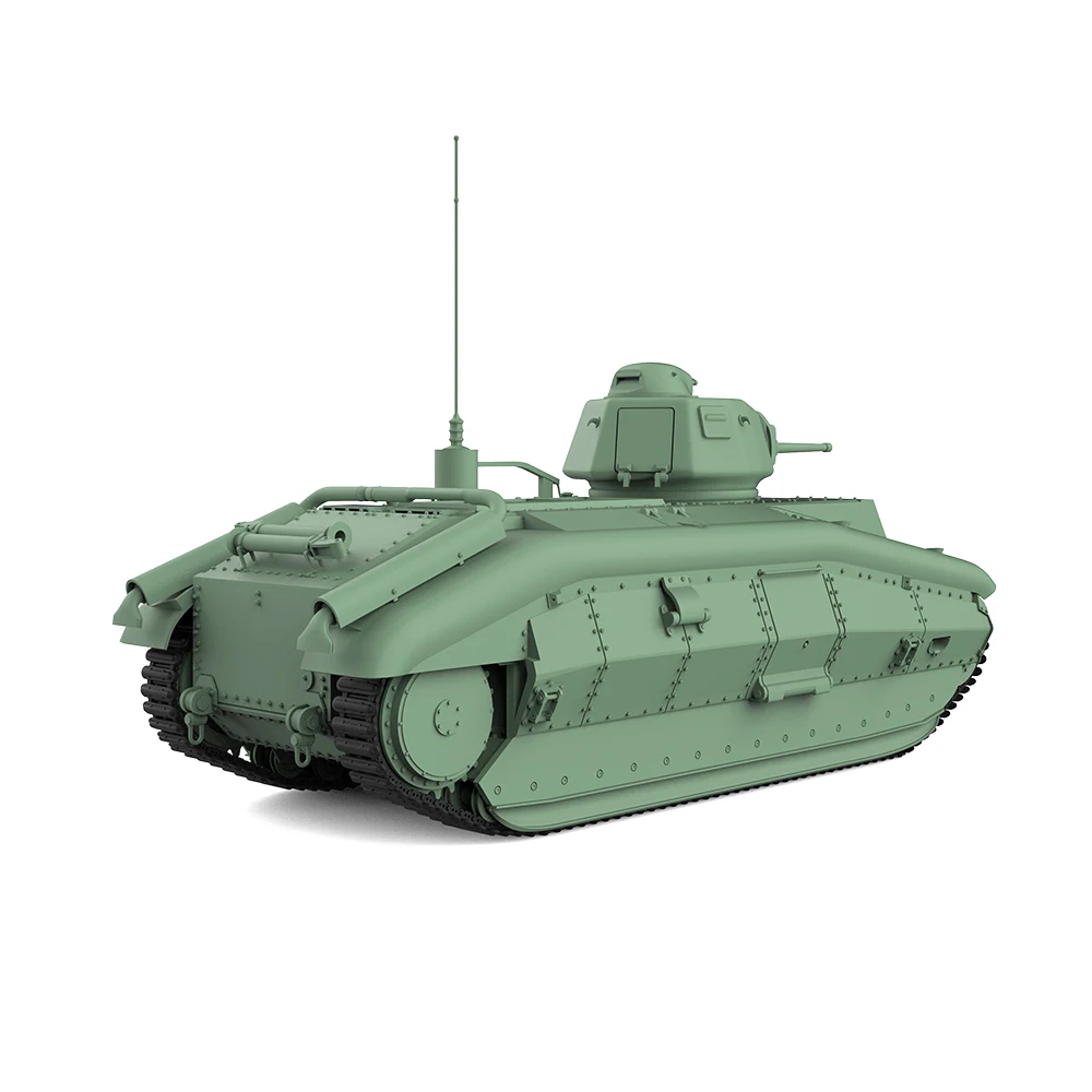 ССМОДЕЛЬ СС 144652 Комплект военной модели 1/144 Тяжелый танк Франции B1 (фаза III)