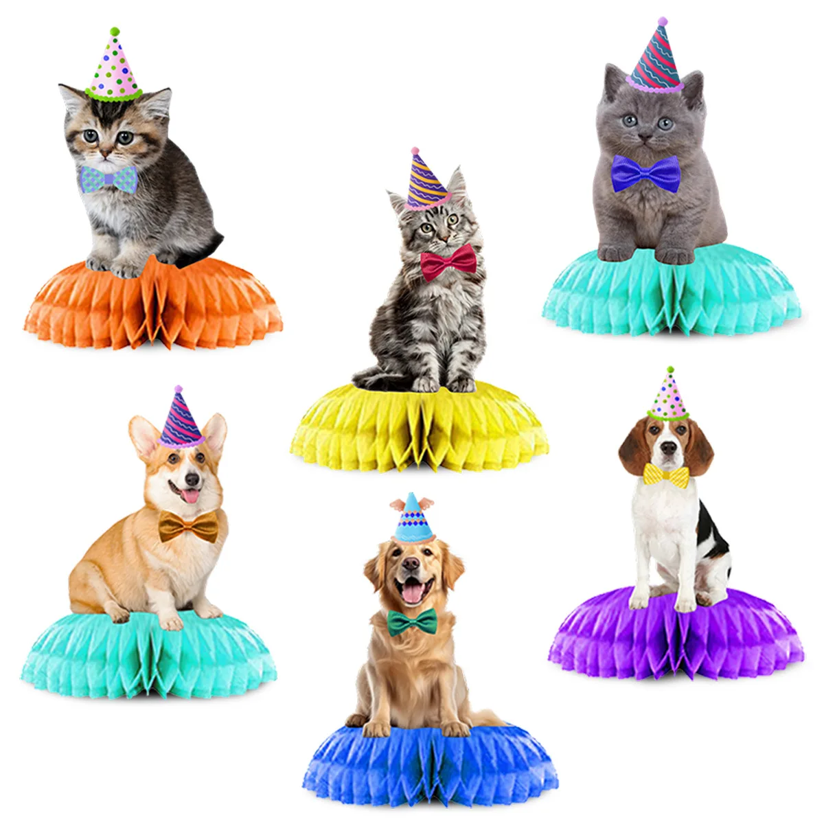 3 шт./компл. мультяшный домашний кот собака тематический настольный сотовый