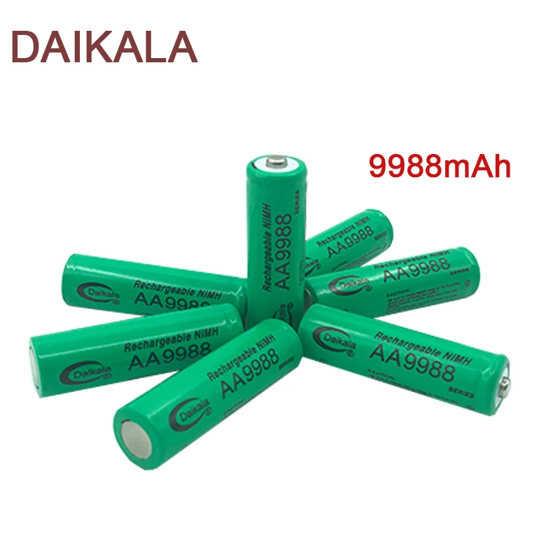 

New AA1.2V.9988mAh. NI MH Rechargeable Battery. 100% Original. Aste Alkaline Batteries for Clocks, Flashlights, Toys, Andcameras