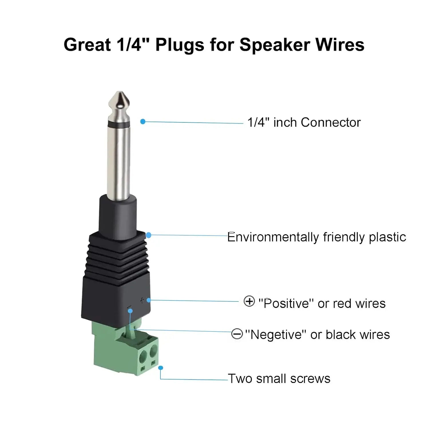 1 шт. 6 35 мм 1/4 &quotмоно TS штекер к AV винт видео балун клемм адаптер болт микрофон