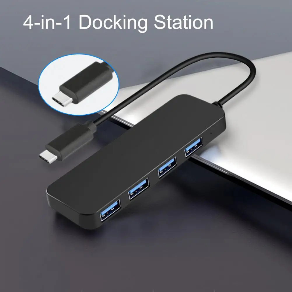 

Адаптер концентратора практичный анти-помехи 5 Гбит/с USB 3,0/Type-C 3,0 многопортовый расширительный концентратор для ноутбука