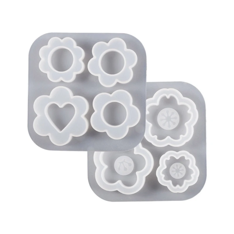 

Геометрический Цветочный орнамент, силиконовая форма из каучука, Женская декоративная подвесная форма для брелока, для рукоделия, Прямая поставка