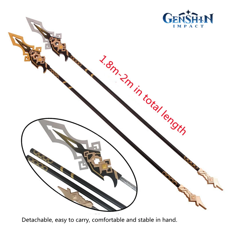

Заводное оружие Genshin Impact Zhongli, для косплея, реквизит для Хэллоуина, карнавала, игрушки для взрослых