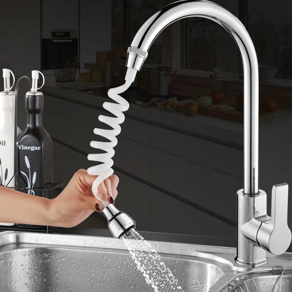 

ABS Adjustable Water Tap Extension Tube Multifunction Adapter Kitchen Bathroom Faucet Accessories Stretchable Convenient New