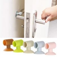 suction cup type anti collision door stopper silicone door handle silencer protection pad suction cup type silent door cover