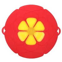 silicone lid spill stopper cover for pot pan kitchen accessories flower cookware home kitchen accessories gadgets cooking tools
