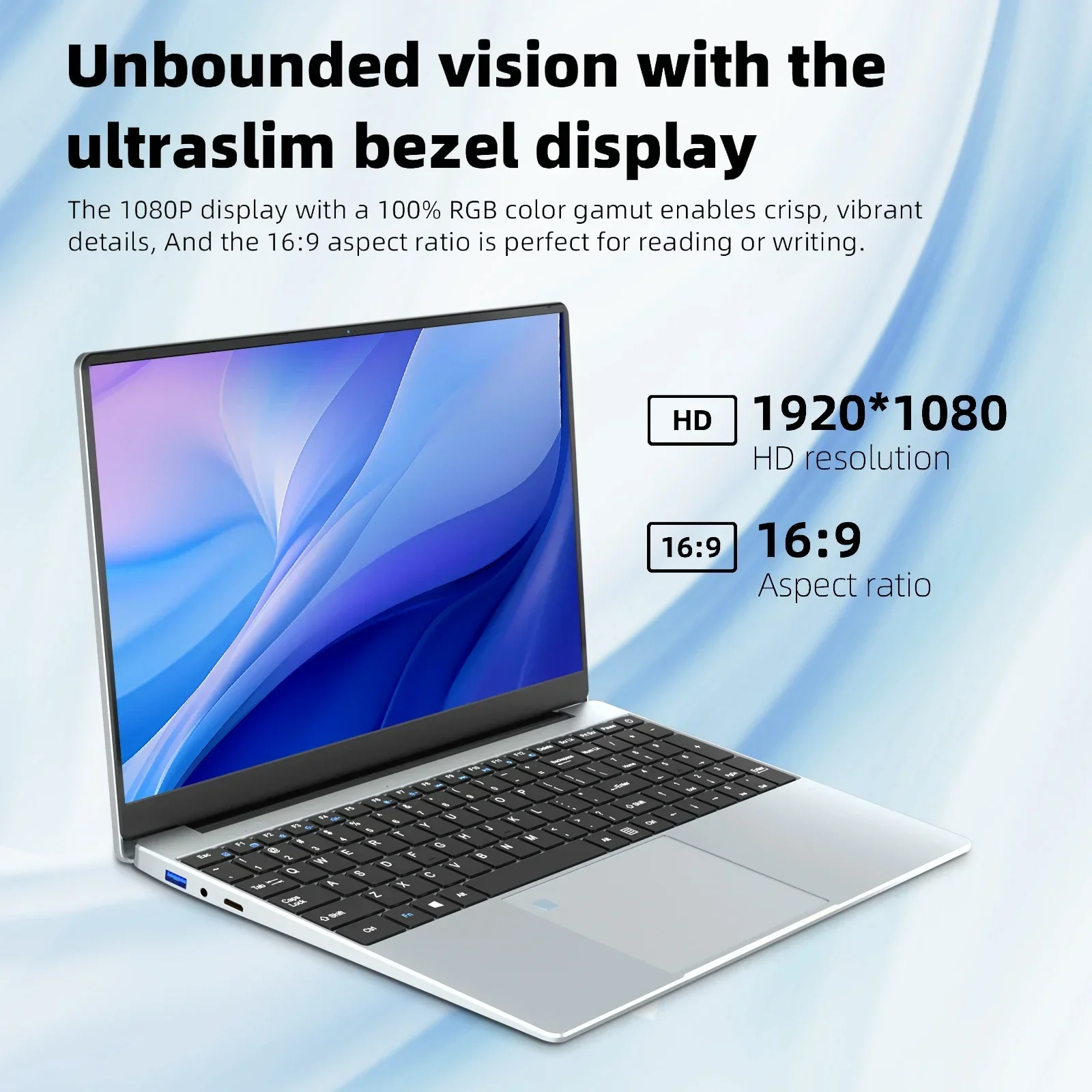 Ультралегкий ноутбук Quintessential 2026, 15.6 дюймов, 16 ГБ ОЗУ, 2 ТБ SSD, Intel 4405U, для игр и работы, дисплей 1920*1080, для офиса и учебы (art.: 3920dab969880) - 3920dab969880