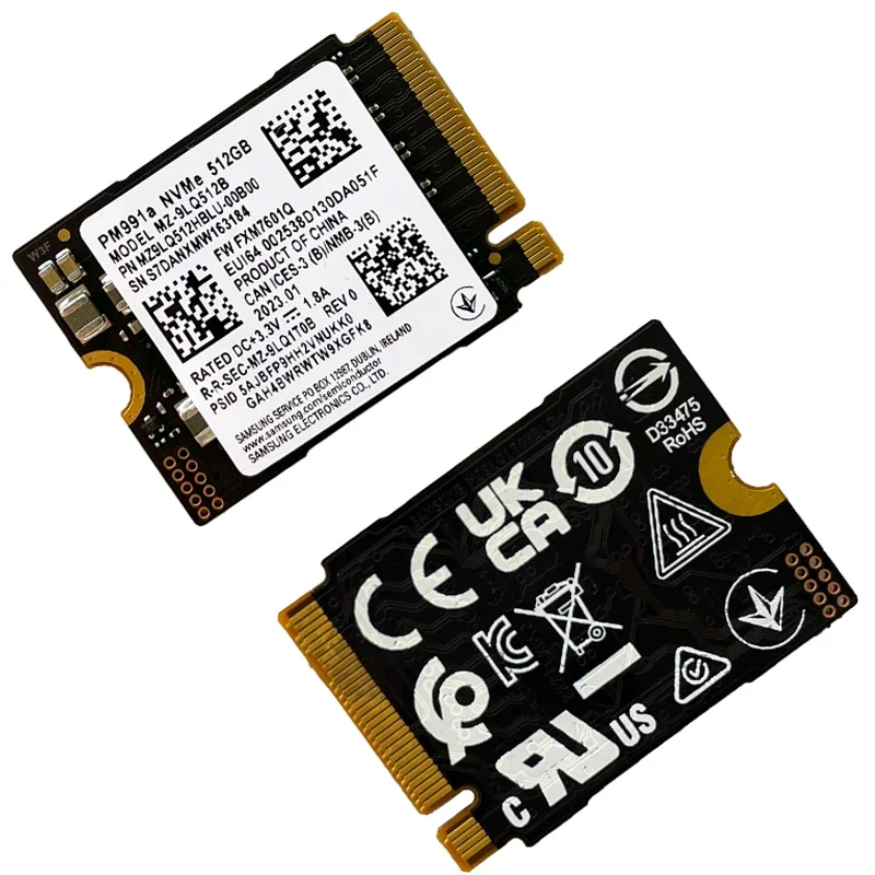 PM991A 256 ГБ 512 1 ТБ SSD M.2 2230 Внутренний твердотельный накопитель PCIe 3.0x4 NVME для Microsoft Surface