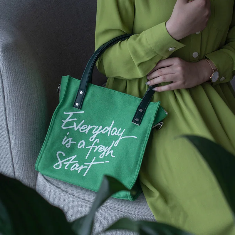 Large Capacity Women Canvas Tote Bag Solid Color Ladies Casual Handbag Shoulder Bag Large Capacity Cotton Reusable Shopping Bag