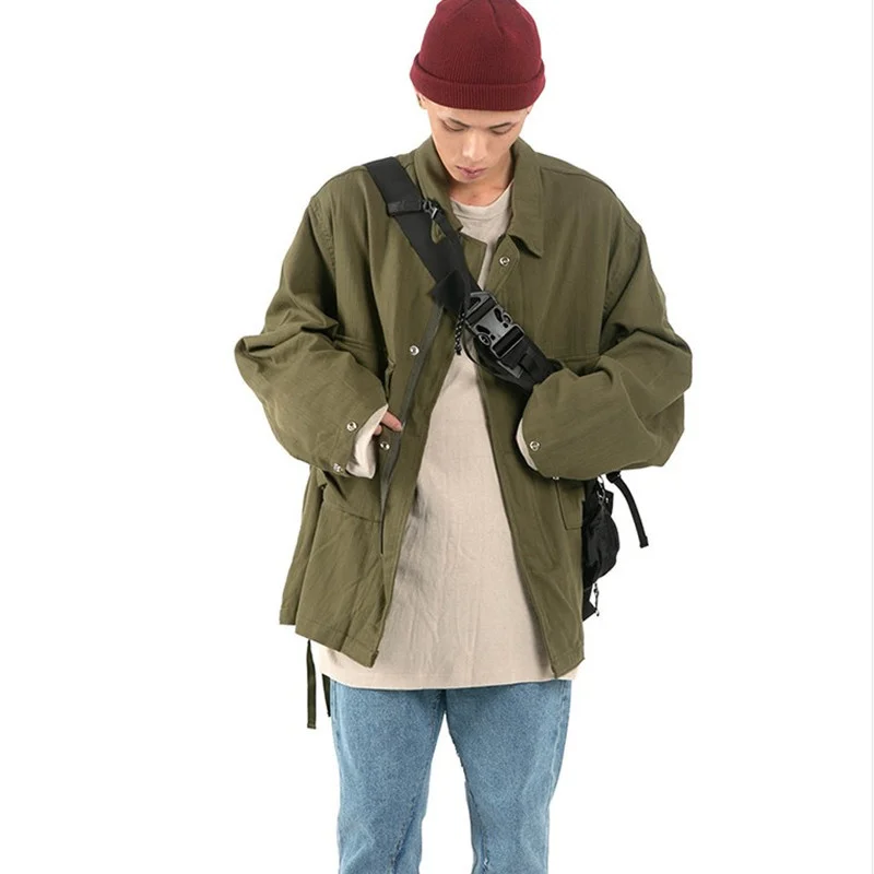 Харадзюку Techwear нейлоновые слинг эстетические мужские готические сумки через