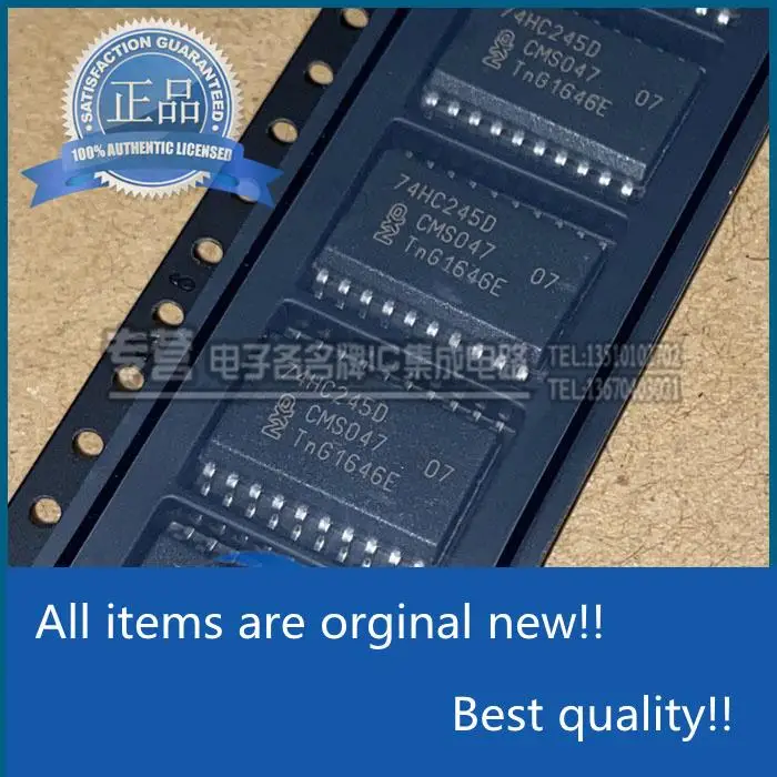 

10pcs 100% orginal new 74HC245D SMD SOIC-20 Octal Bus Transceiver with Tri-State Output