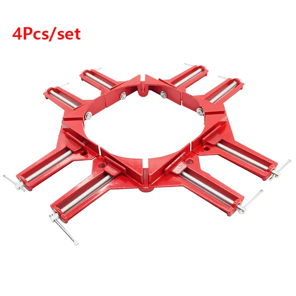 

4Pcs Angle Clamp Woodworking Clamps Set Adjustable Wood Vice Miter Clamp Carpenter Hand Tools 90 Degree Right Miter Corner Clamp