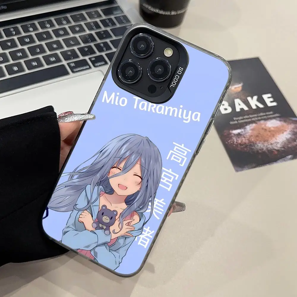 Фото Чехол для телефона Date a Live Mio Takamiya для iPhone 17 16 15 14 13 12 11 X XR XS Air Pro Max Plus, черный, цветной, серебристый №3