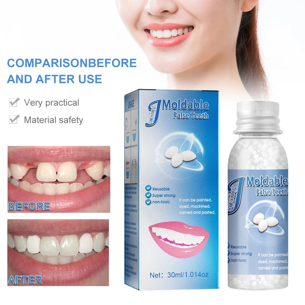 Полимерные накладные зубы твердый клей набор для временного ремонта зубов