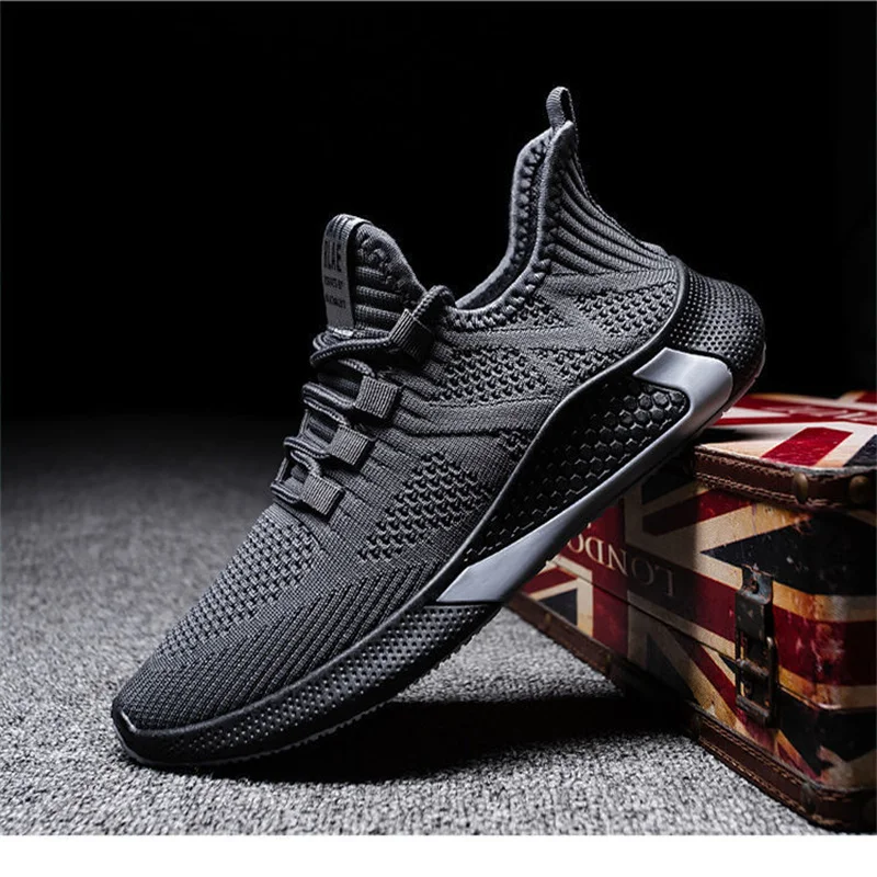 Дышащая Спортивная обувь для бега из сетчатого материала модная мужская в