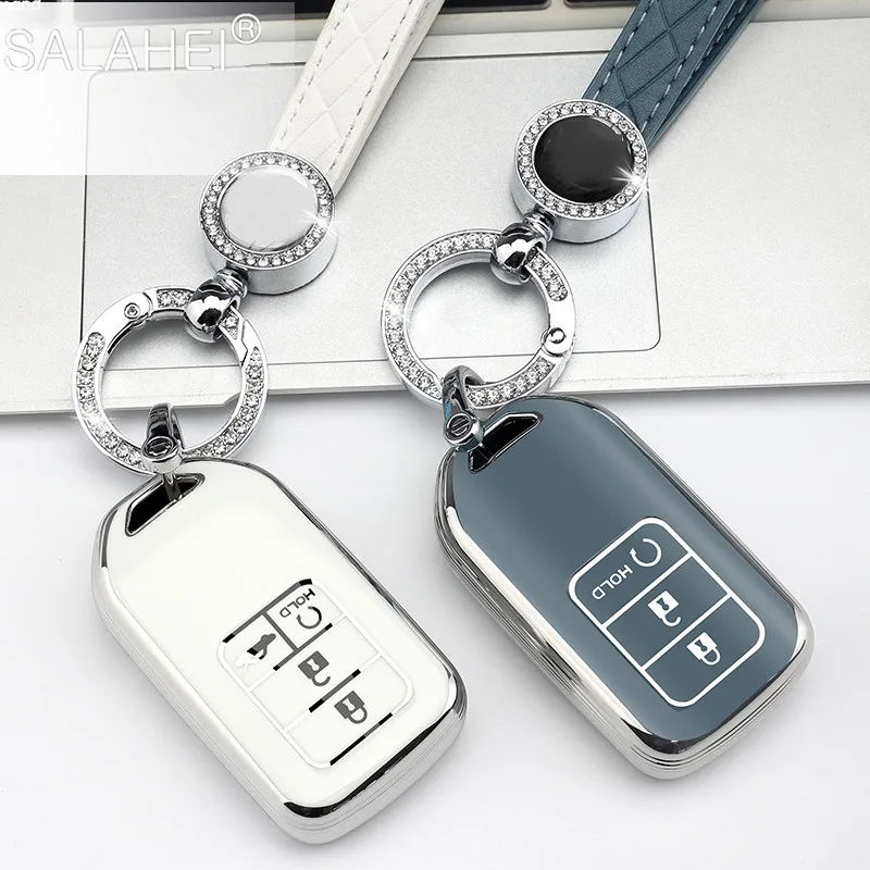 

Car Remote Key Cases Cover Shell For Honda CRV CR-V Pilot Fit Civic Accord HR-V HRV City Odyssey Jazz Jade XR-V Freed Accessorie