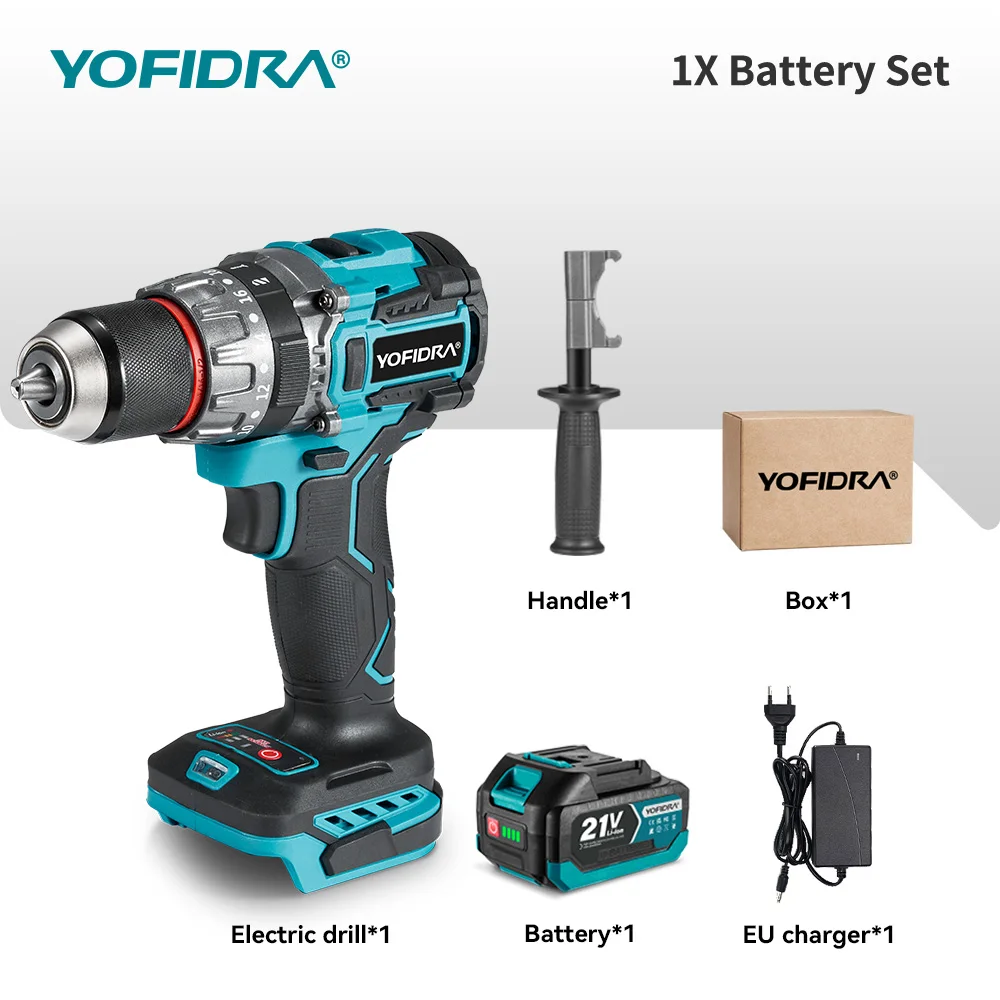 

Бесщеточная ударная дрель YOFIDRA 700Н·м для DIY