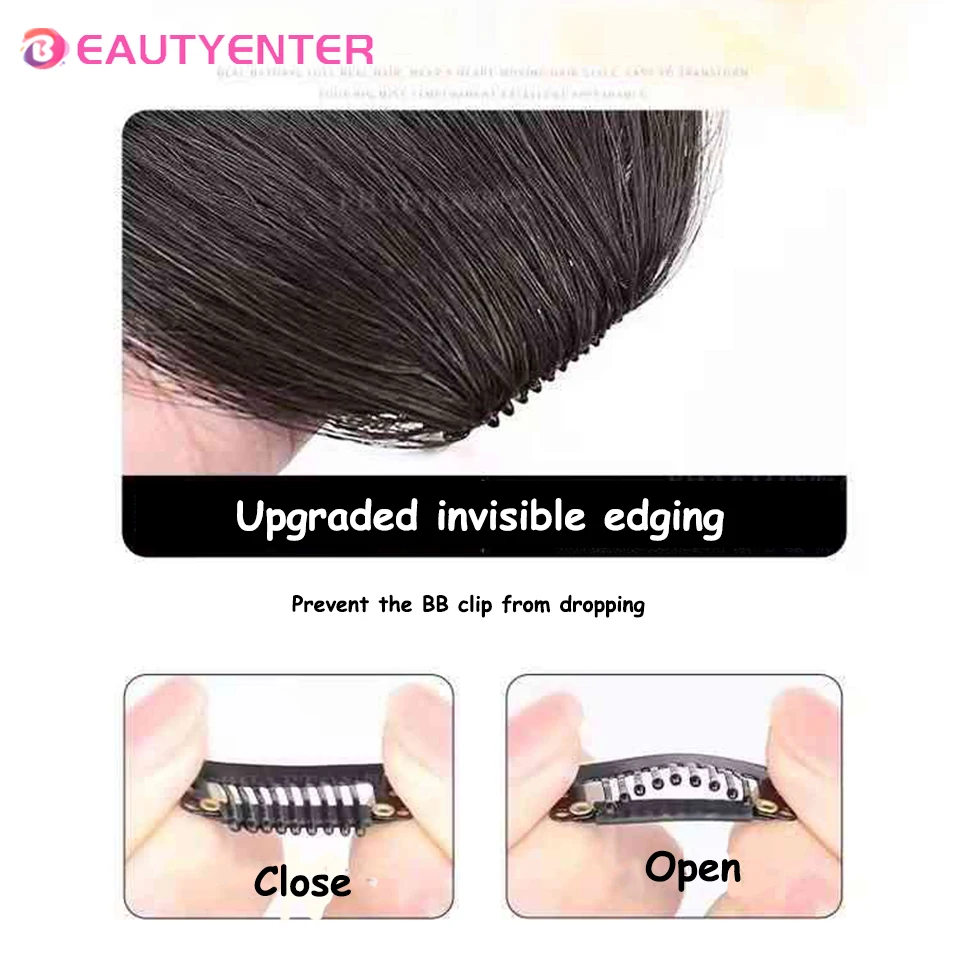 Красивая воздушная челка для женщин натуральный лоб атмосфера дракона бороды