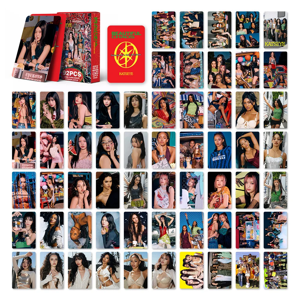 Фото Набор из 92 двусторонних фотокарточек Kpop Idol KATSEYE Lomo: СОФИЯ, ЛАРА, ЮНЧЭ, МЕГАН, ДАНИЕЛА, МАНОН. Коллекционный подарок. №3