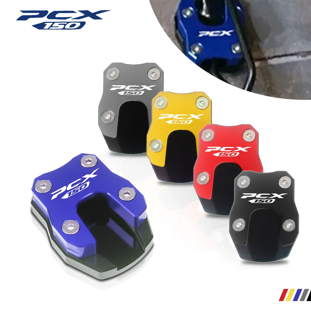 

Motorcycle Side Stand Pad Plate Kickstand Enlarger Support Extension For HONDA PCX125 PCX 125 PCX150 PCX 150 PCX160 2018 - 2021