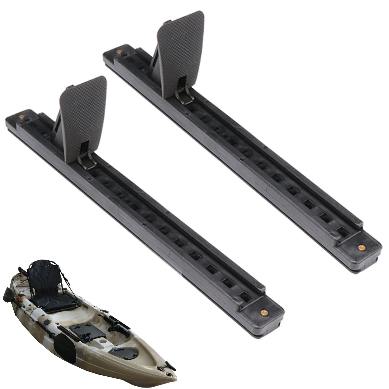 

1Pair Adjustable Kayak Foot Brace Kayak Foot Pegs Footrest Foot Pedal Foot Pegs For Rowing Boat Canoe Steering Kayak Accessories