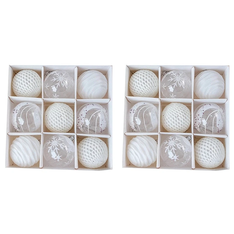 

2 шт. Рождественские шары, елочные шары, украшения для большой елки, подвесные украшения для рождевечерние НКИ, рождественские украшения для...