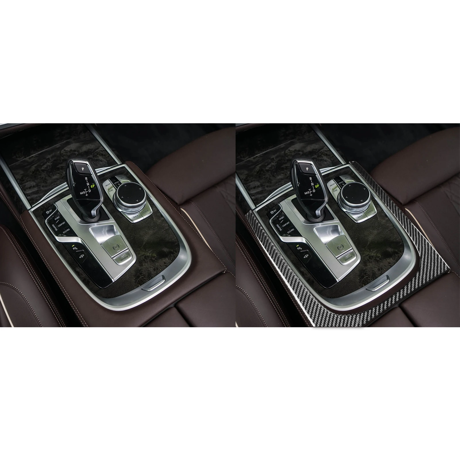 Для BMW 7 серии G11 G12 2015-2022 углеродное волокно внешняя боковая панель переключения