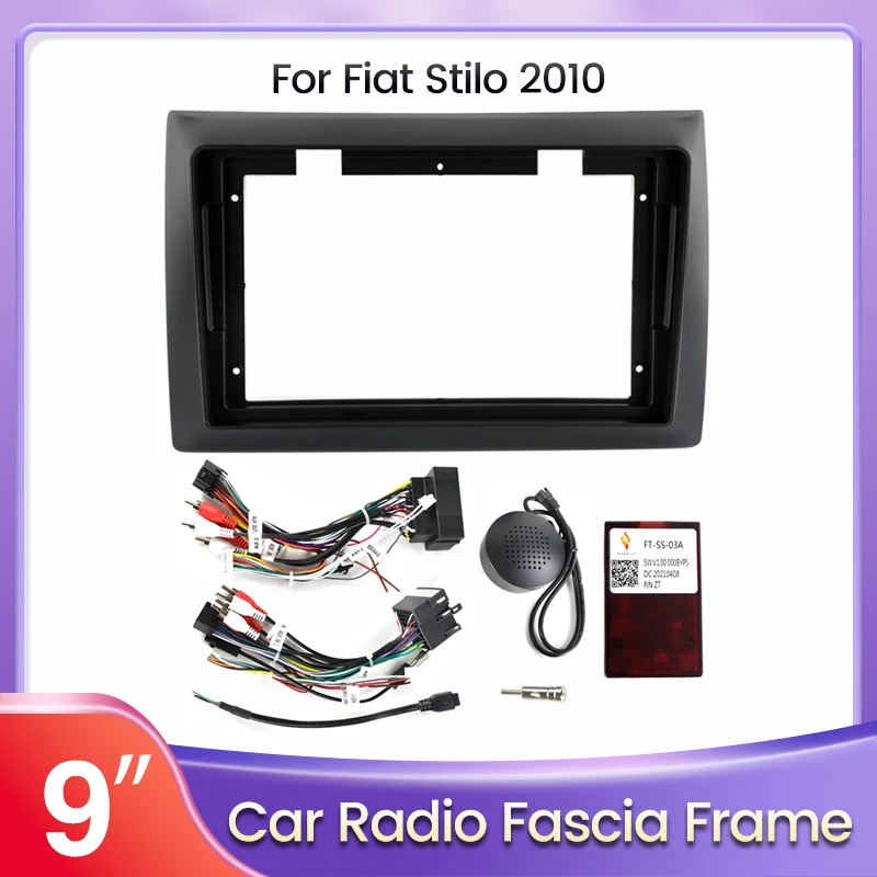 NaviTree 2 Din 9 дюймов автомобильное радио DVD GPS Mp5 пластиковая панель Рамка для FIAT Stilo 2010