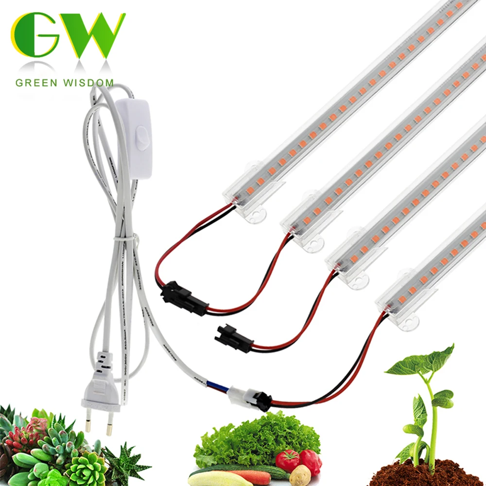 220v Full Spectrum Led Bar Lamp For Plants High Luminous Efficiency Phytolamps For Seedlings Greenhouse Grow Tent