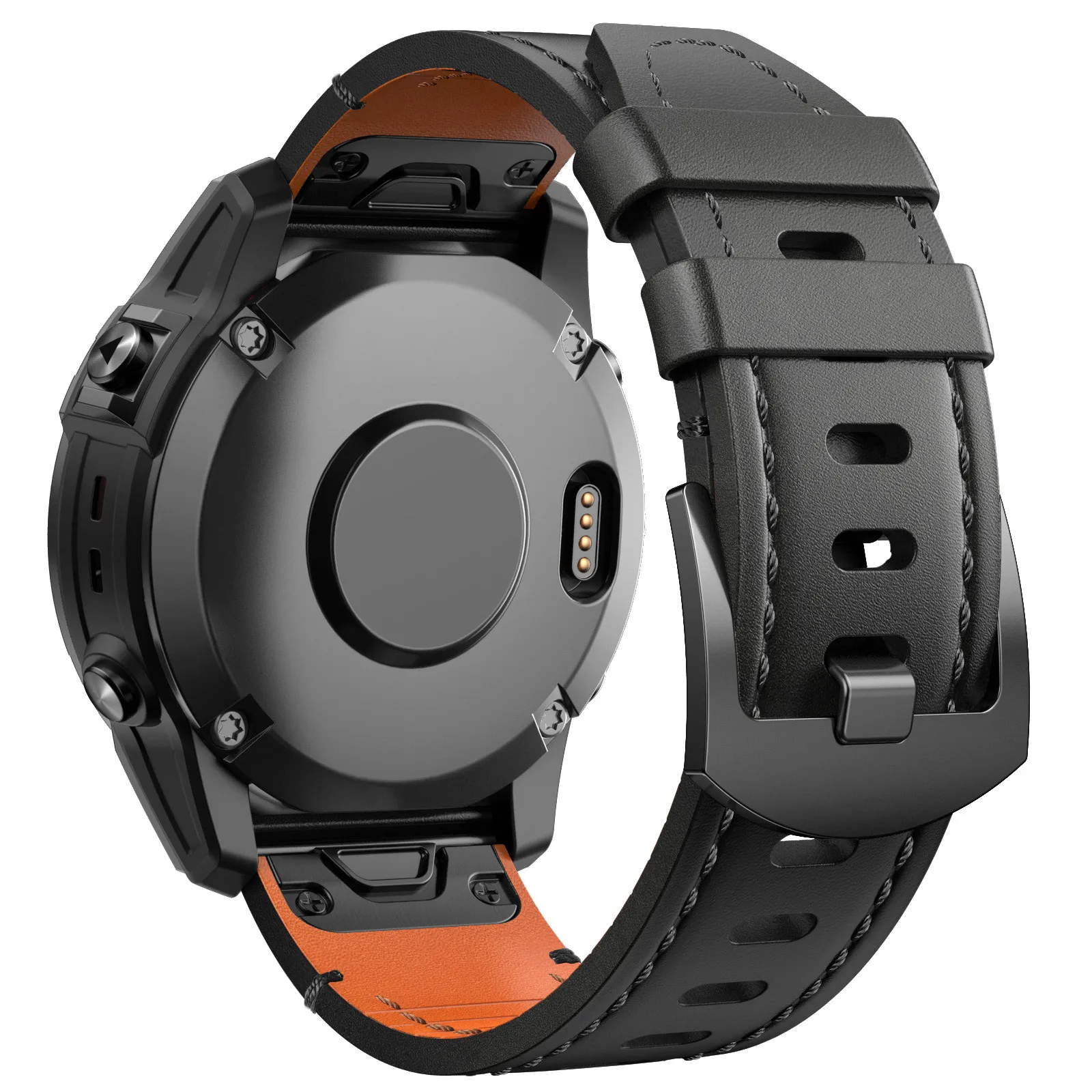 22 26mm Genuine Leather Strap for Garmin Fenix 6X Pro/6X/7X/5X Quick Fit Band for Tactix 7 Pro/Fenix 5 6 7/ Instinct Watchband