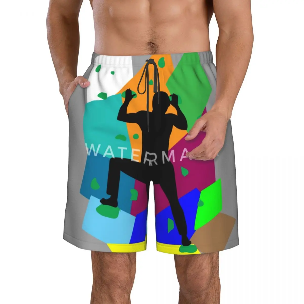 

Пляжные штаны для скалолазания, спортивные, Повседневные Легкие штаны с Кулиской для спорта, боулдердердерн