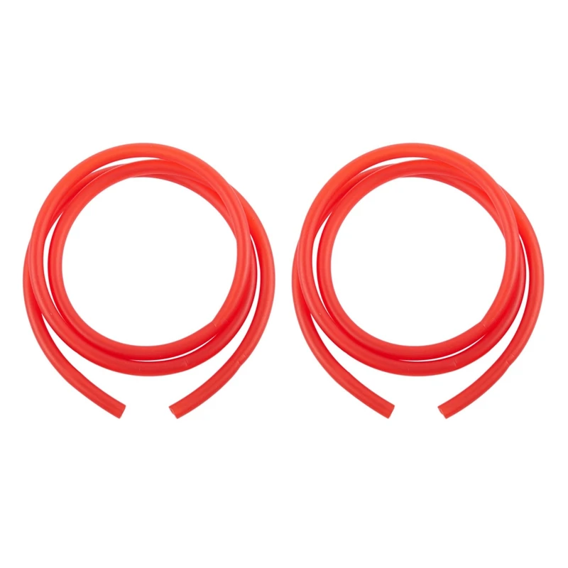 

2X 1M Pipe Gasoline Fuel Rubber Tube Red Ø 5Mm X 8Mm